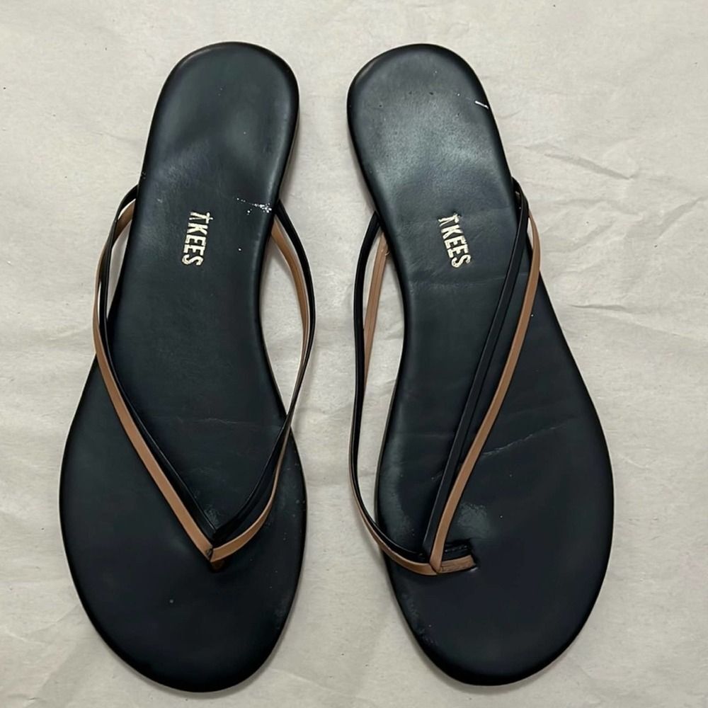 TKEES BLACK FLIP FLOP SIZE 10‎